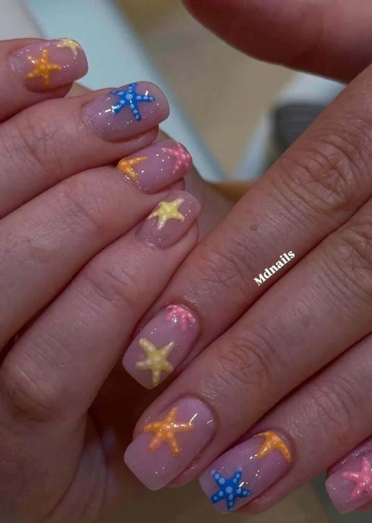 Colorful Starfish Accents