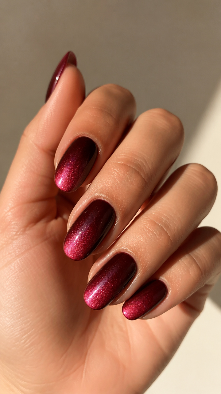 Cranberry Shimmer Gradient