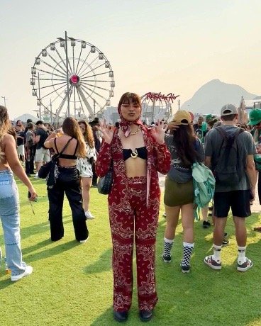 Crimson paisley set