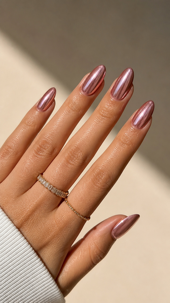 Dusty Rose Mirror Chrome
