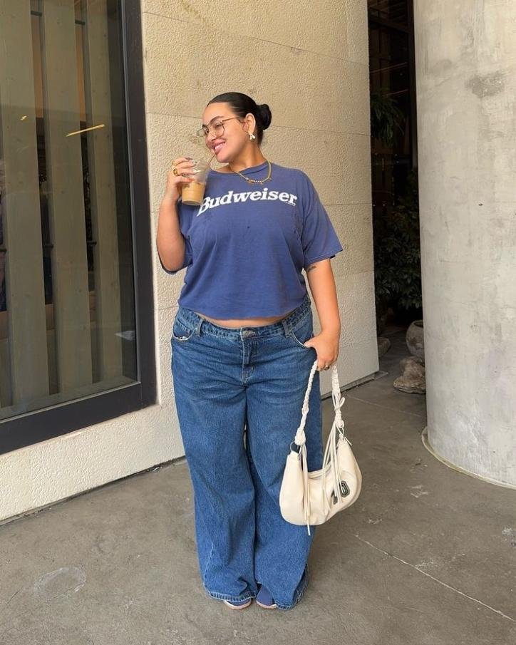 Faded Tee, Loose Jeans