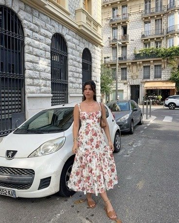 Floral midi dress