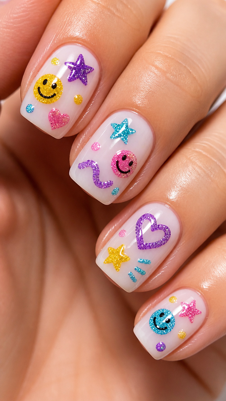 Glitter Glue Doodles