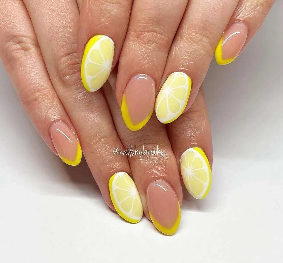 Lemon French Tips