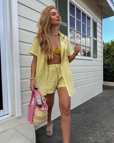 Lemon Stripe Set