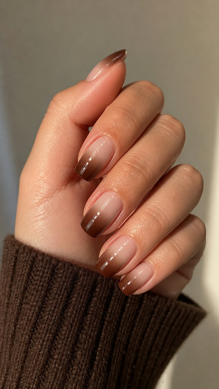 Mocha Dip-Dye Gradient