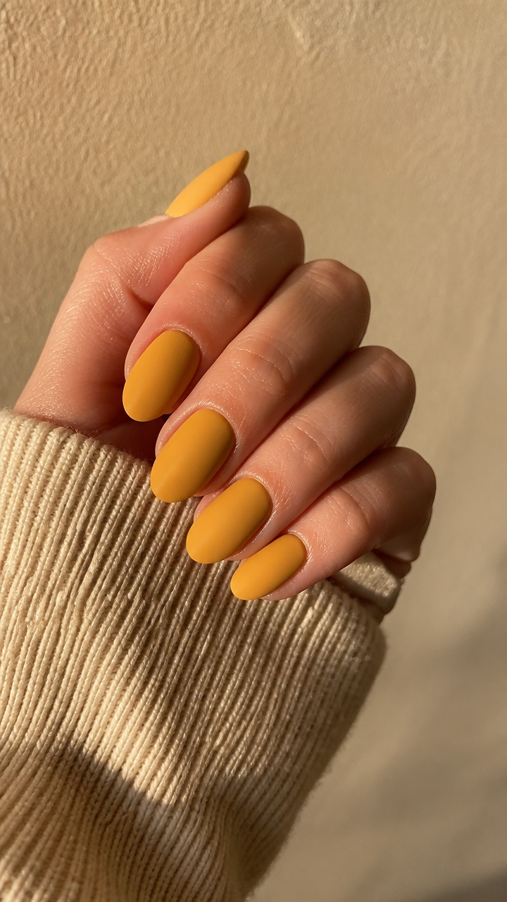 Muted Mustard Matte Coating