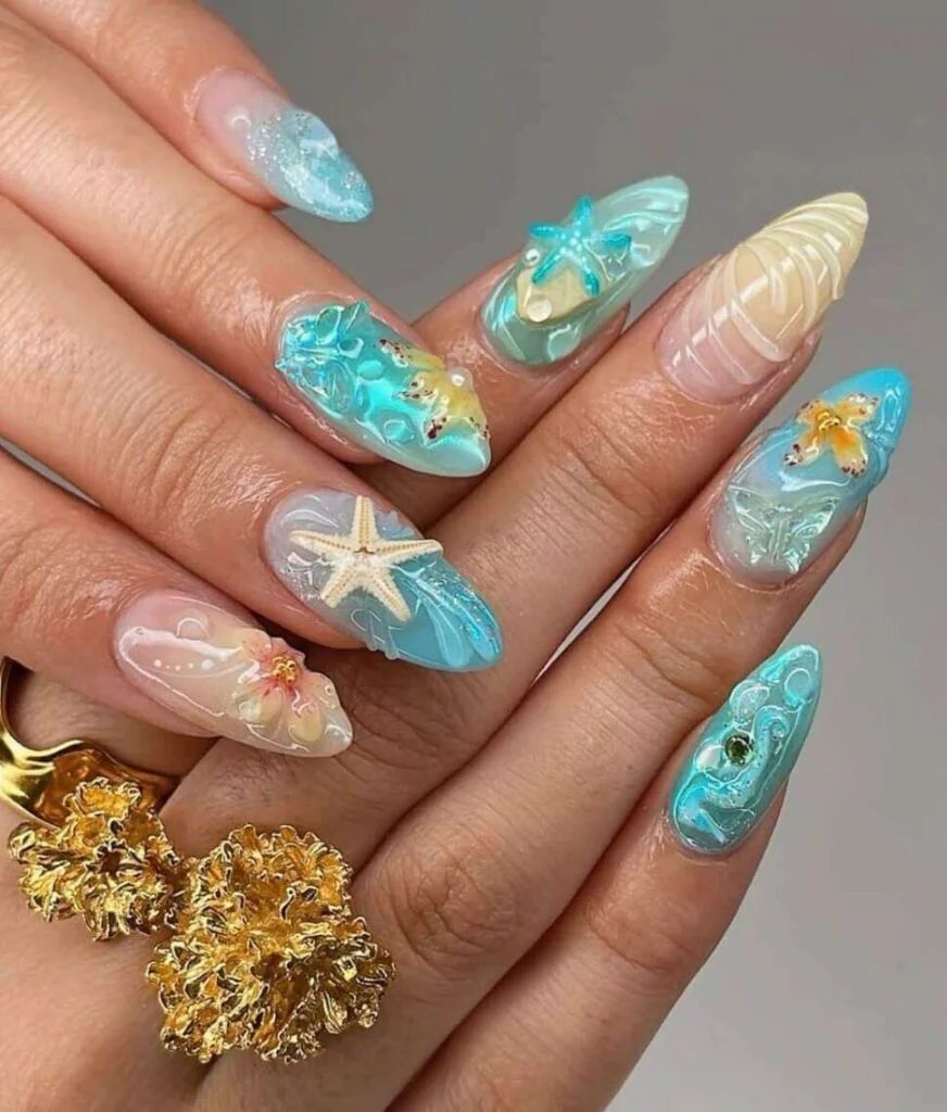 Ocean-inspired 3D details