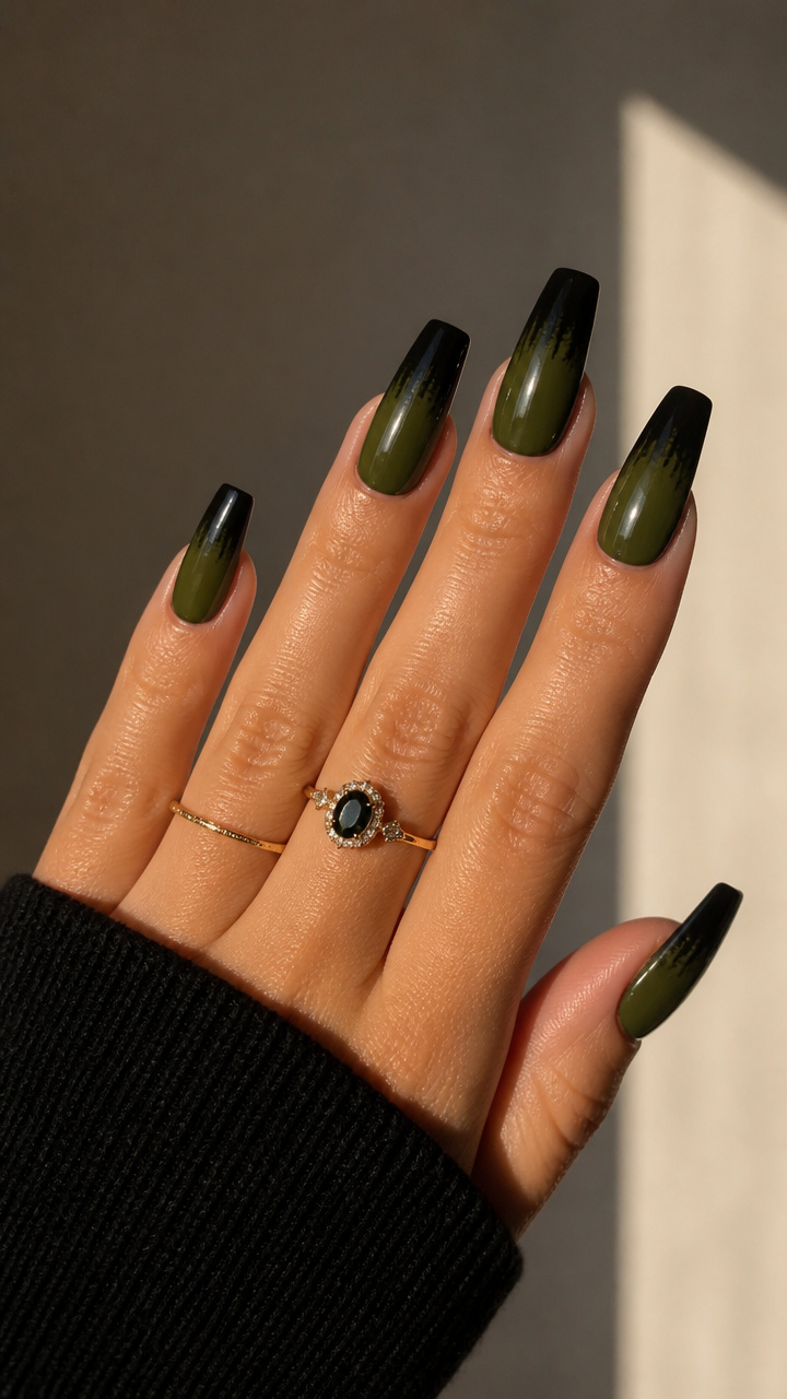 Olive Green Coffin Fade