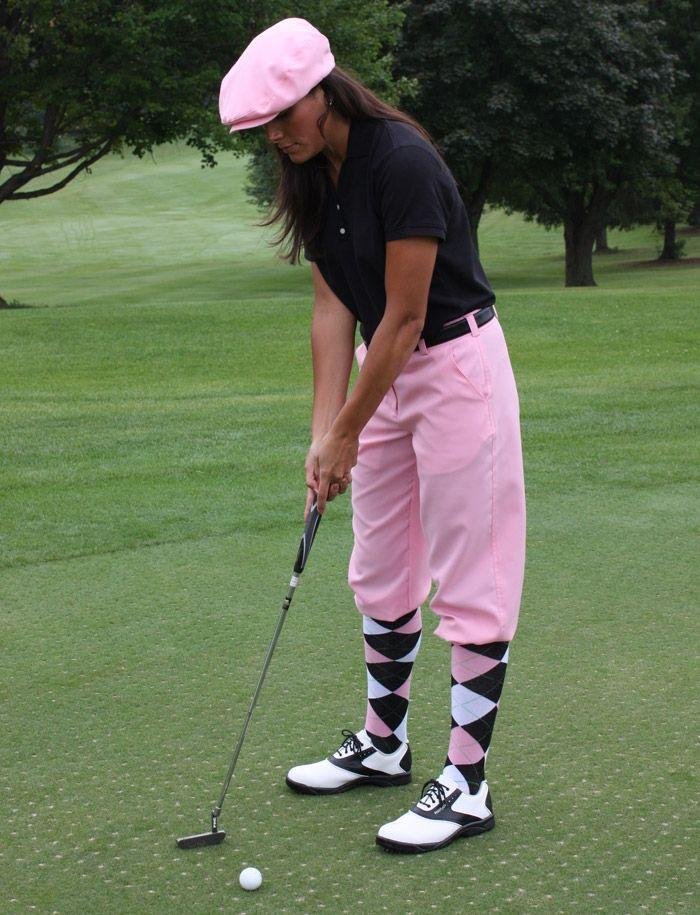 Pink argyle retro style