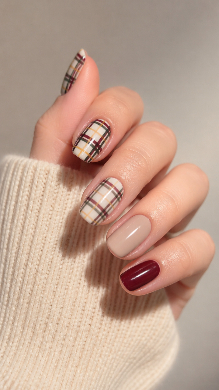 Plaid Nail Art Miniatures