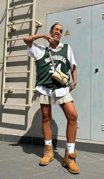 Pleated Mini with Jersey