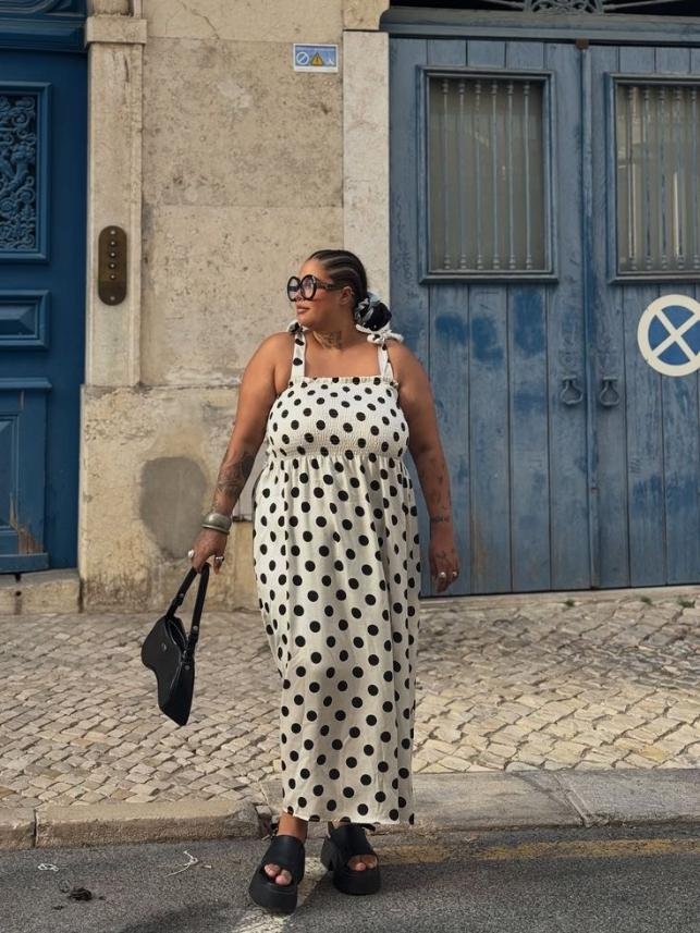 Polka Dot Maxi Dress