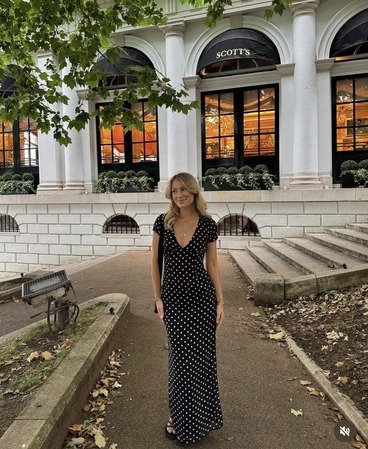 Polka Dot Maxi Dress