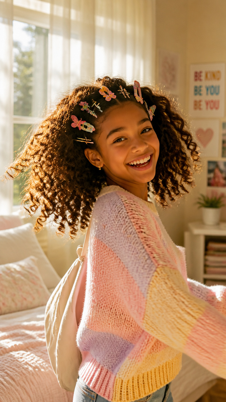 Curly Clip Crown
