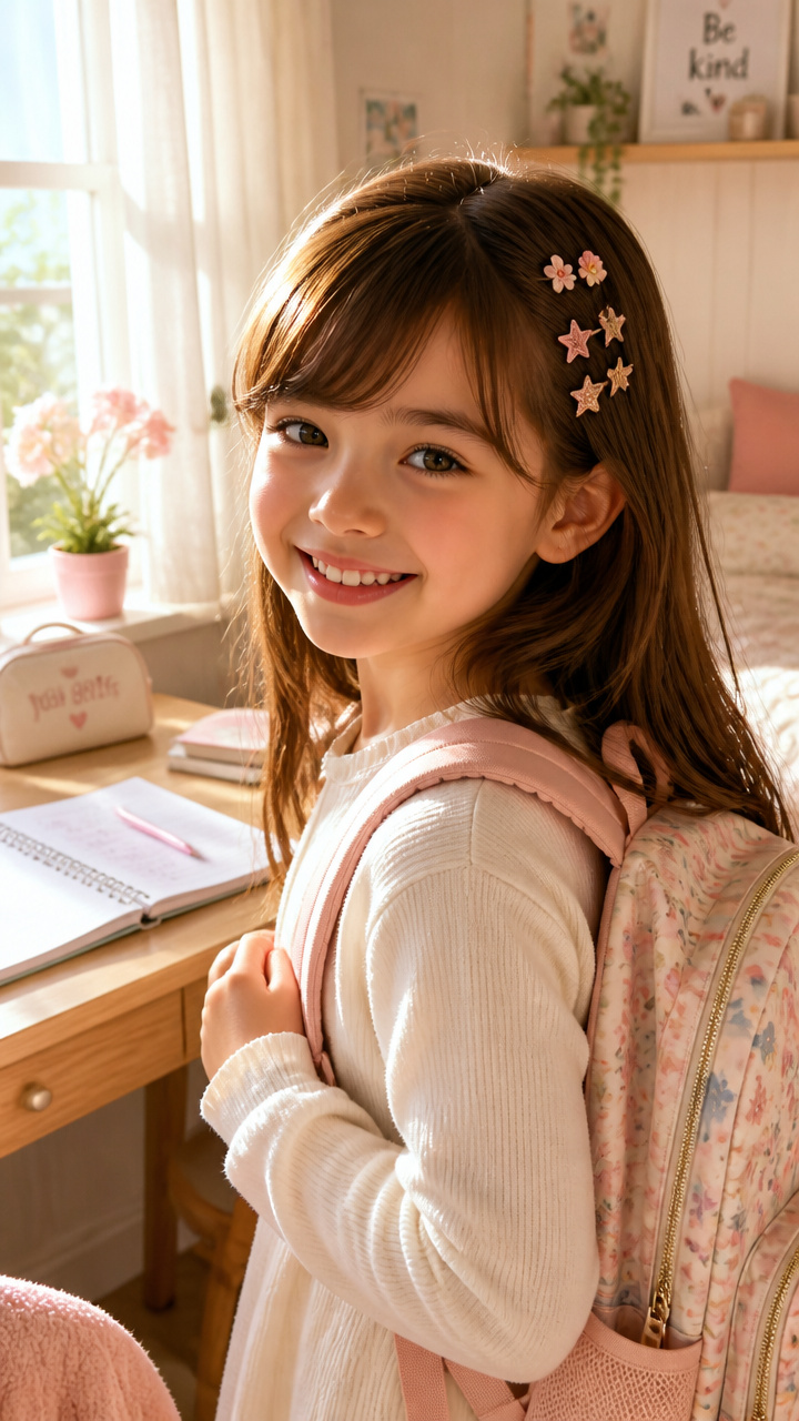 Side Swept Bangs with Clips
