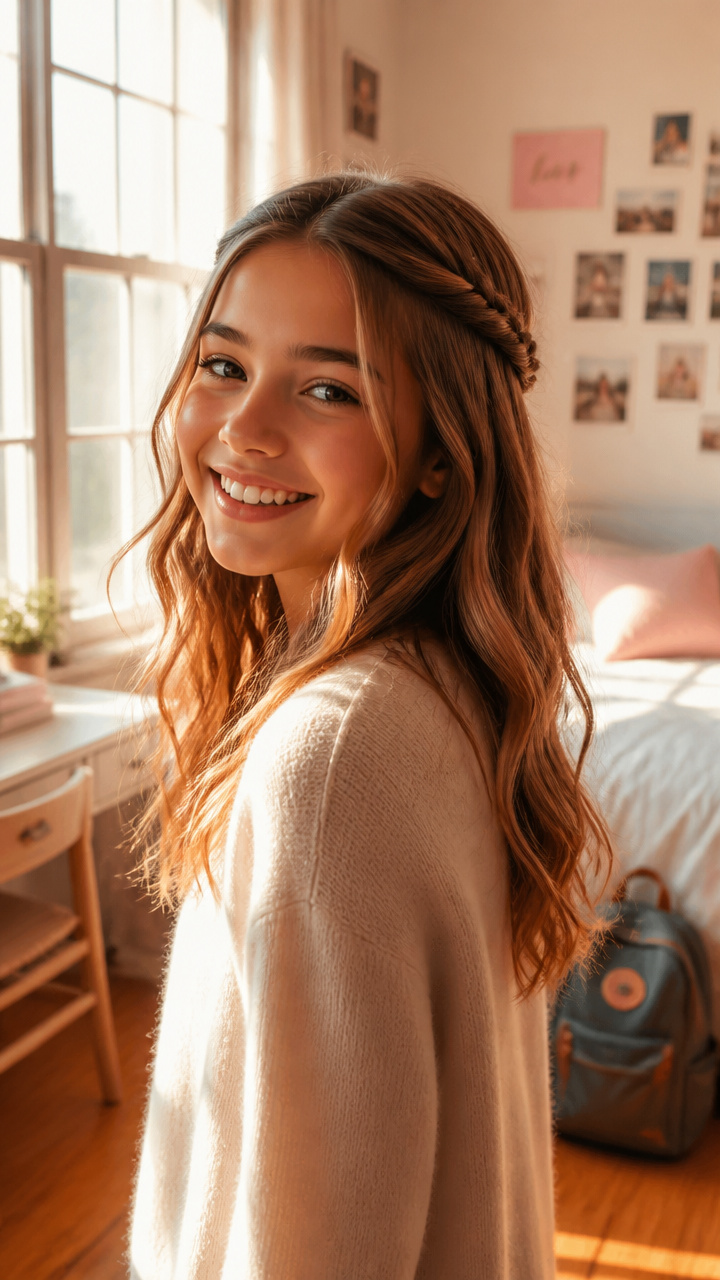 Messy Mini Braids Crown