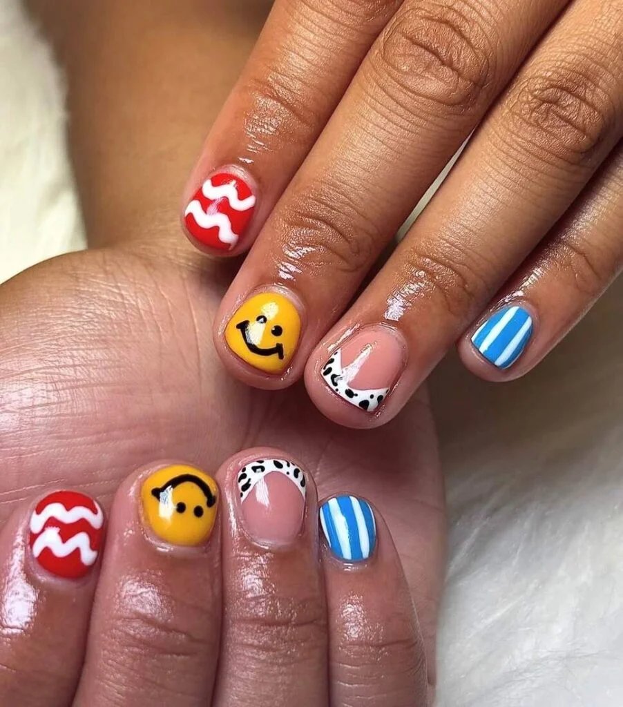 Primary Color Nail Art