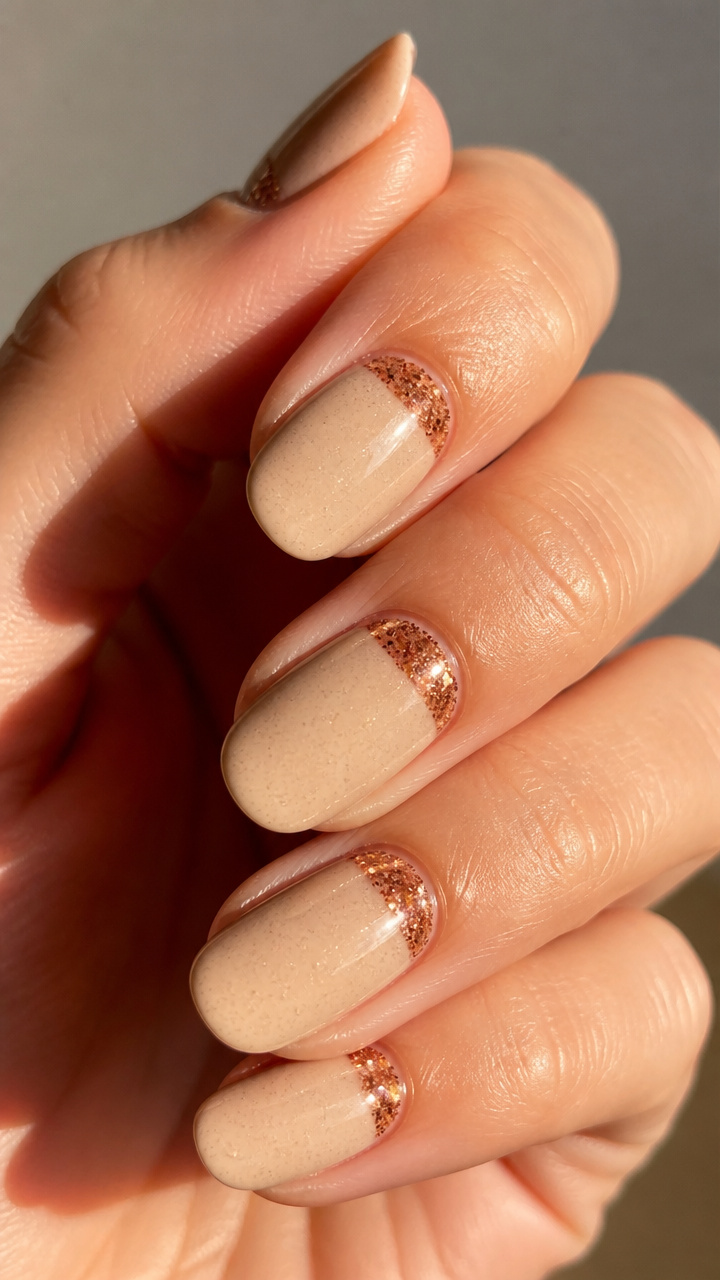 Pumpkin Spice Glitter Inlay