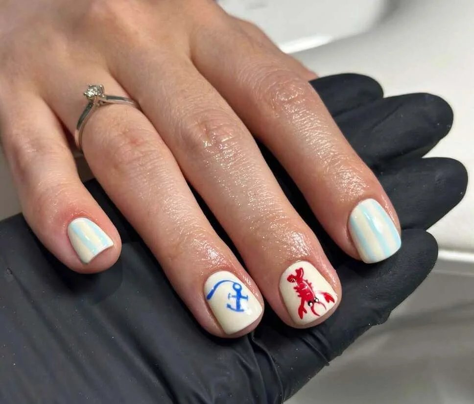 Red Lobster Nail Art