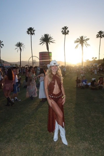 Rust Sequin Dress