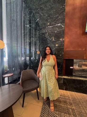 Sage Halter Dress