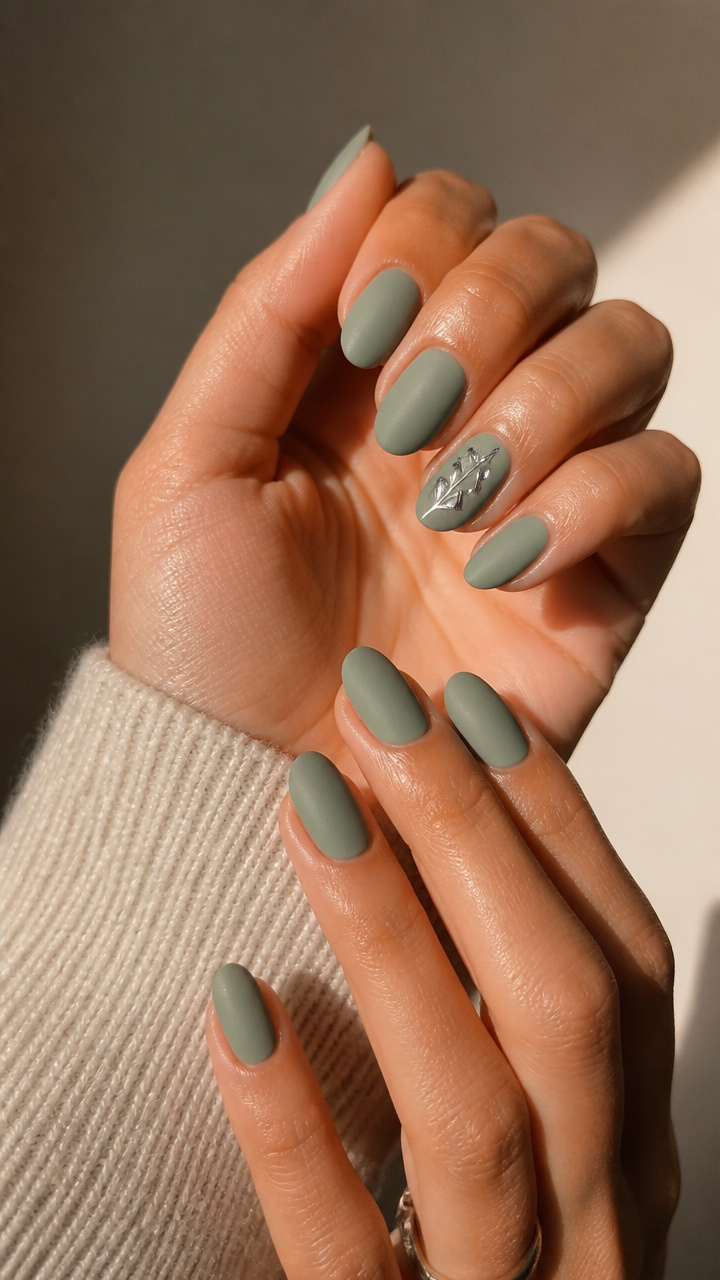 Sage & Silver Leaf Accents