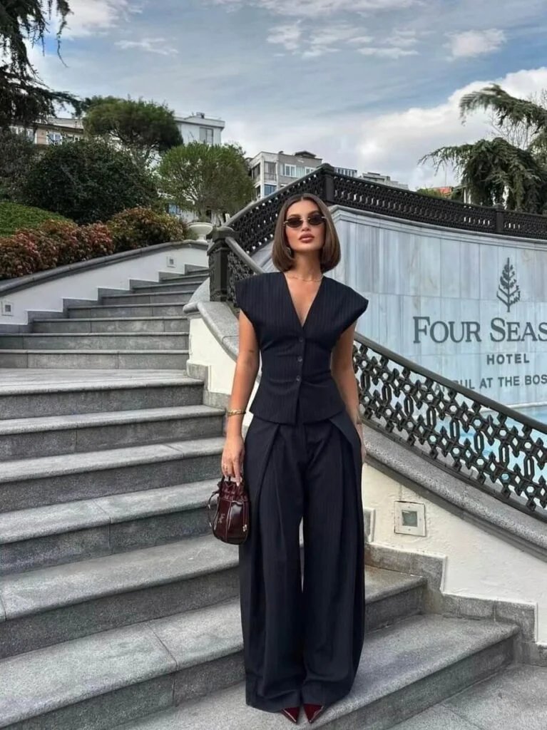 Sleeveless Vest and Trousers