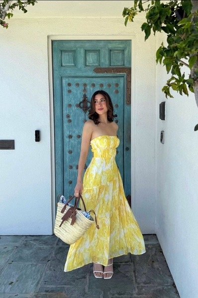 Sunset Brushstroke Midi
