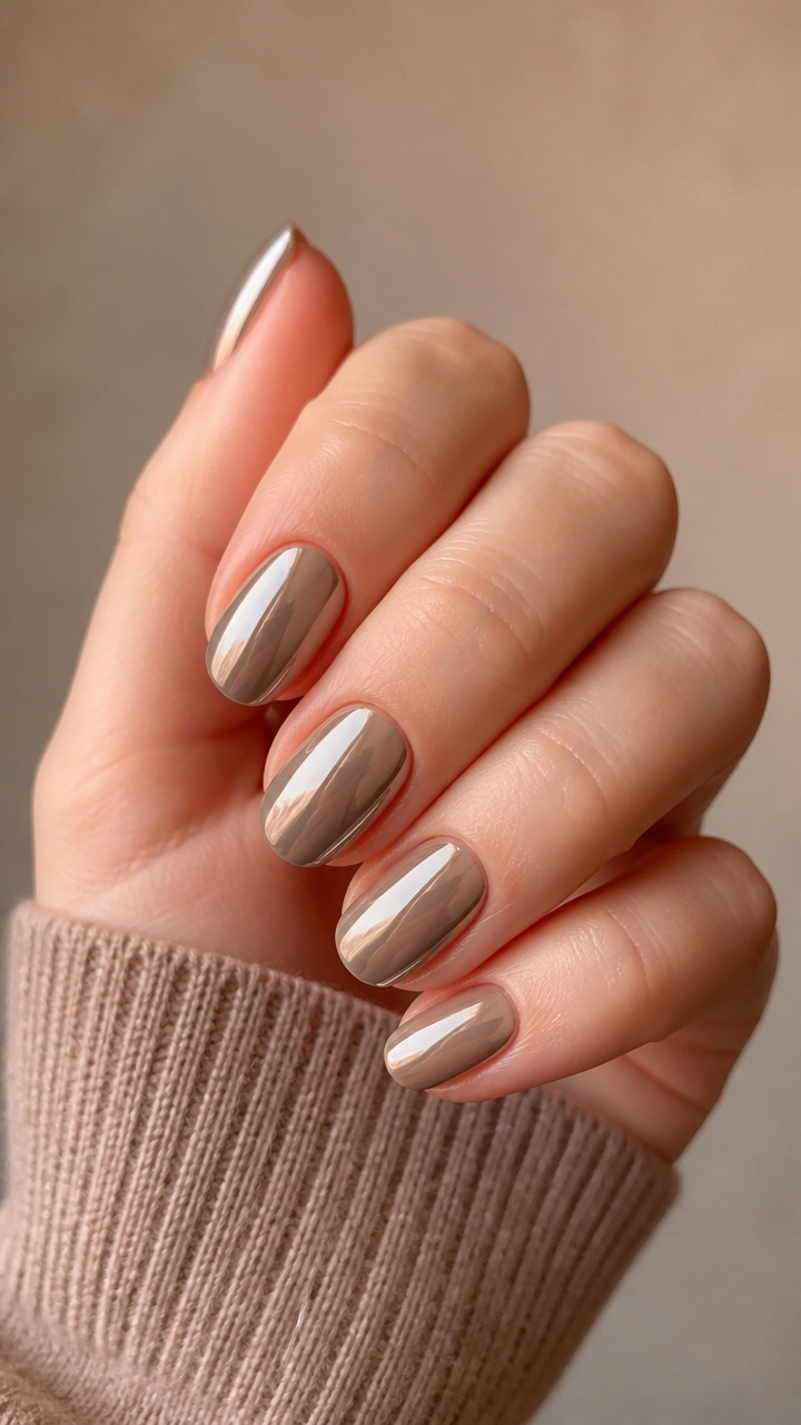 Taupe Chrome Dip
