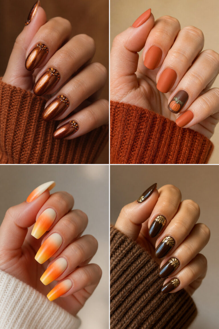 16 Pumpkin Spice Nail Ideas