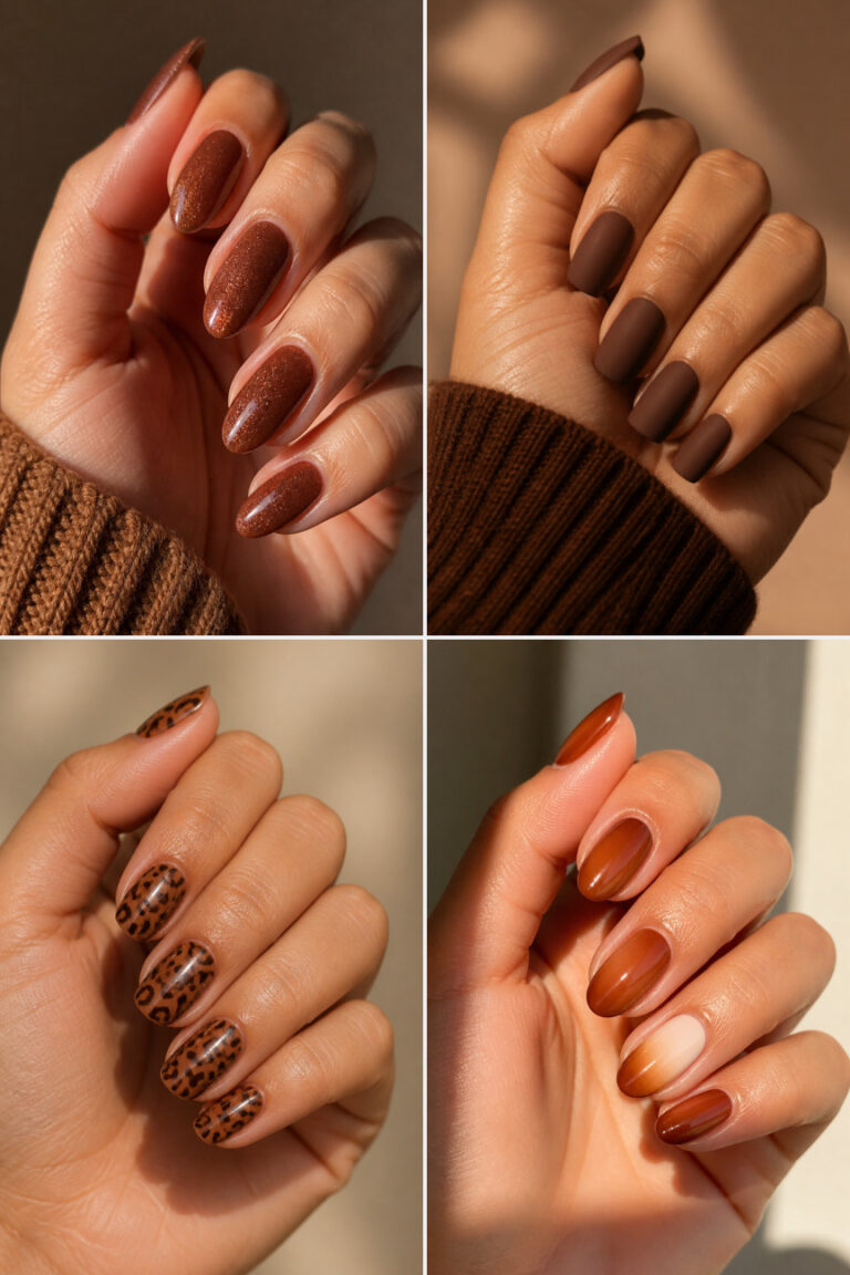18 Cinnamon Brown Nail Ideas