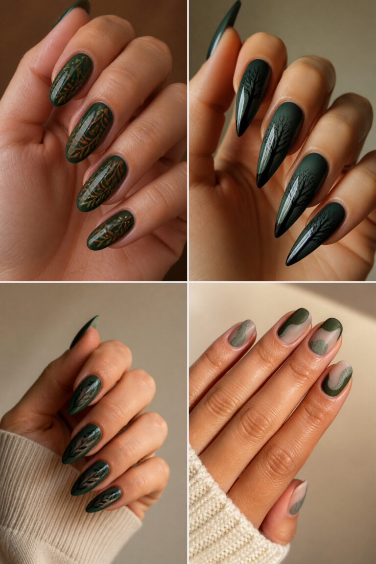 20 Forest Green Nails for Fall