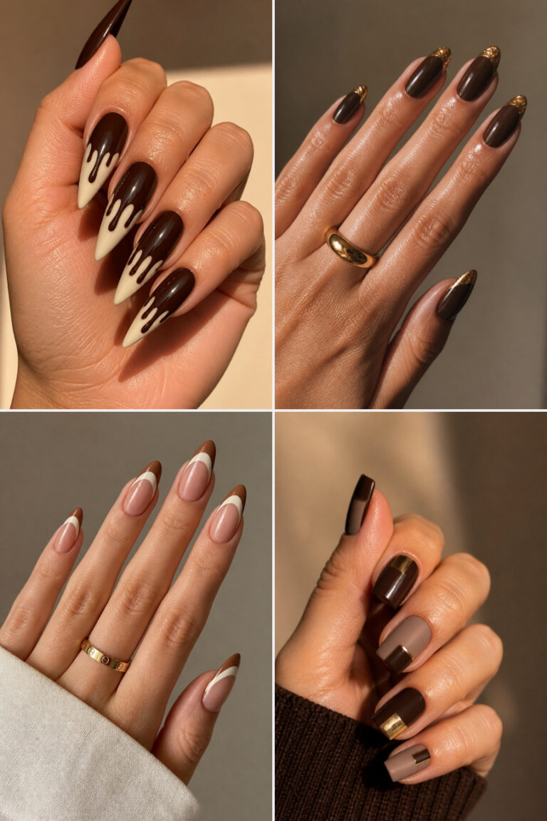 21 Espresso Brown Nail Ideas