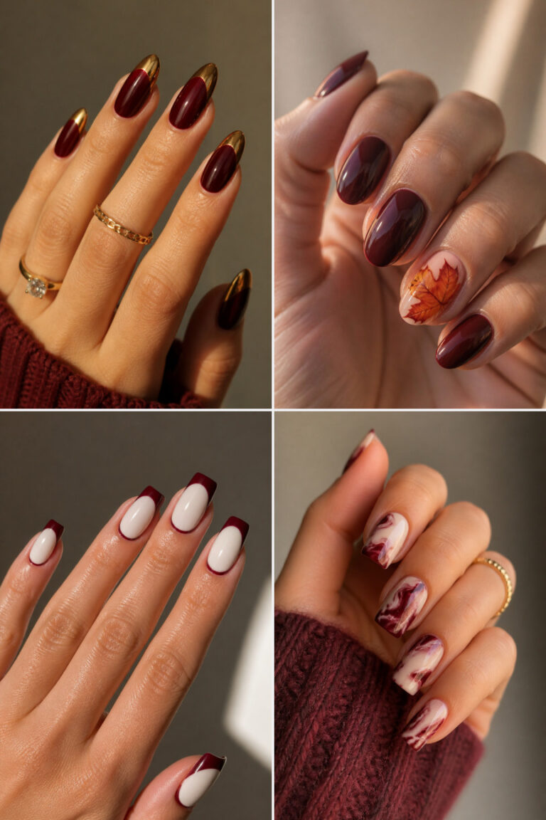 22 Burgundy Fall Nail Ideas