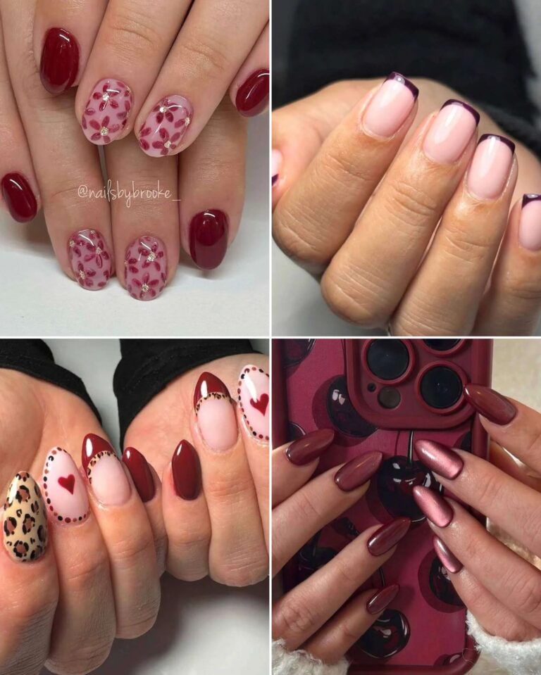 34 Stunning Maroon Nails for a Chic Manicure Upgrade