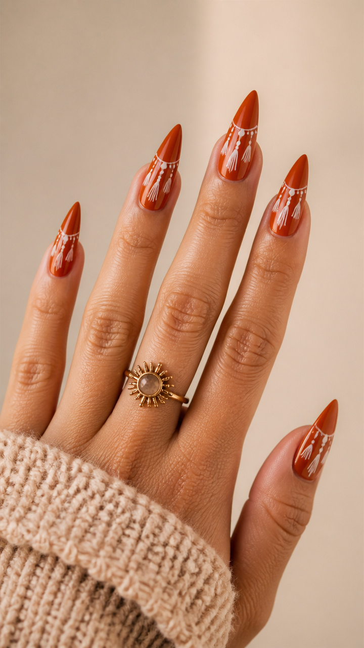 Boho Terracotta Fringe