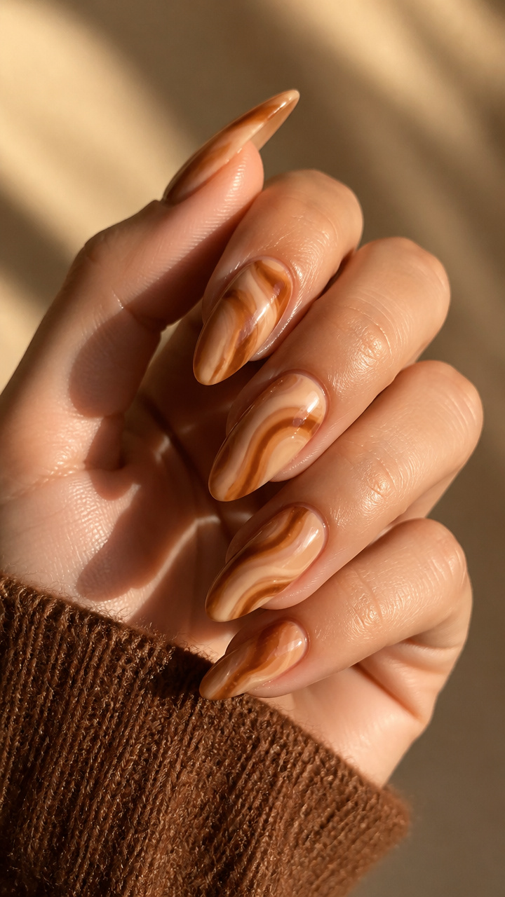 Caramel Swirl Elegance