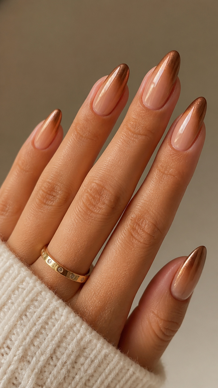 Cinnamon Dust Chrome Tips