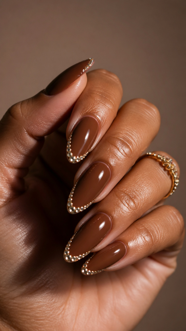 Cinnamon Rhinestone Rim