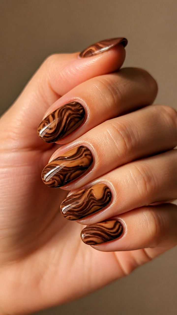 Cinnamon Swirl Marbling