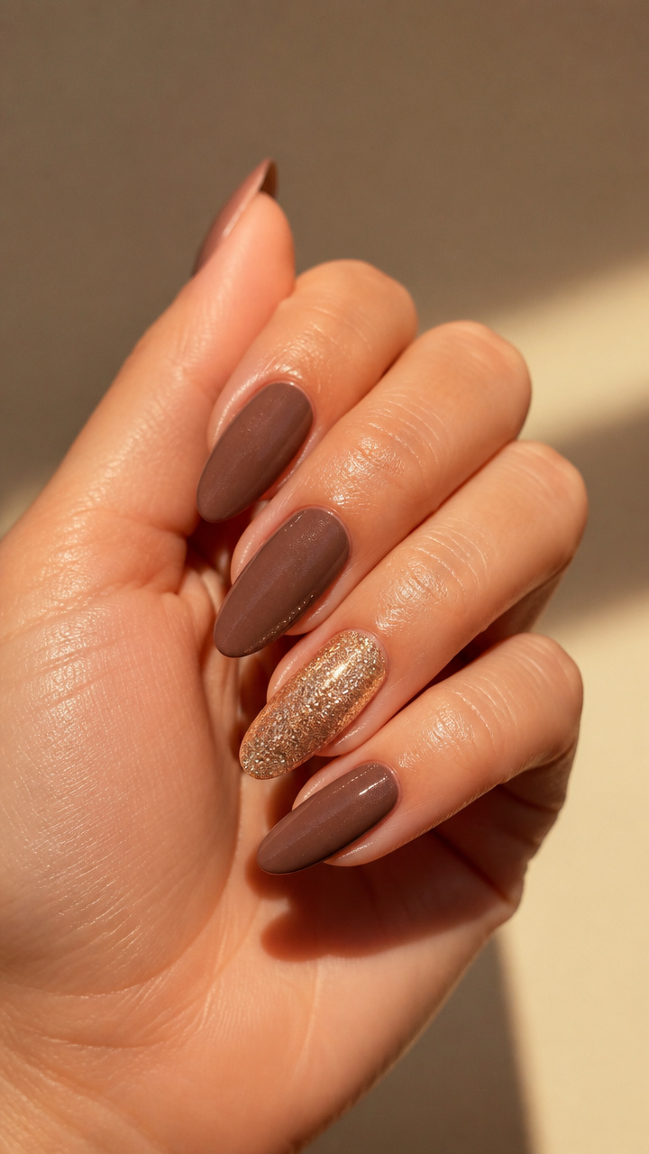 Cocoa Puff Glitter Accent