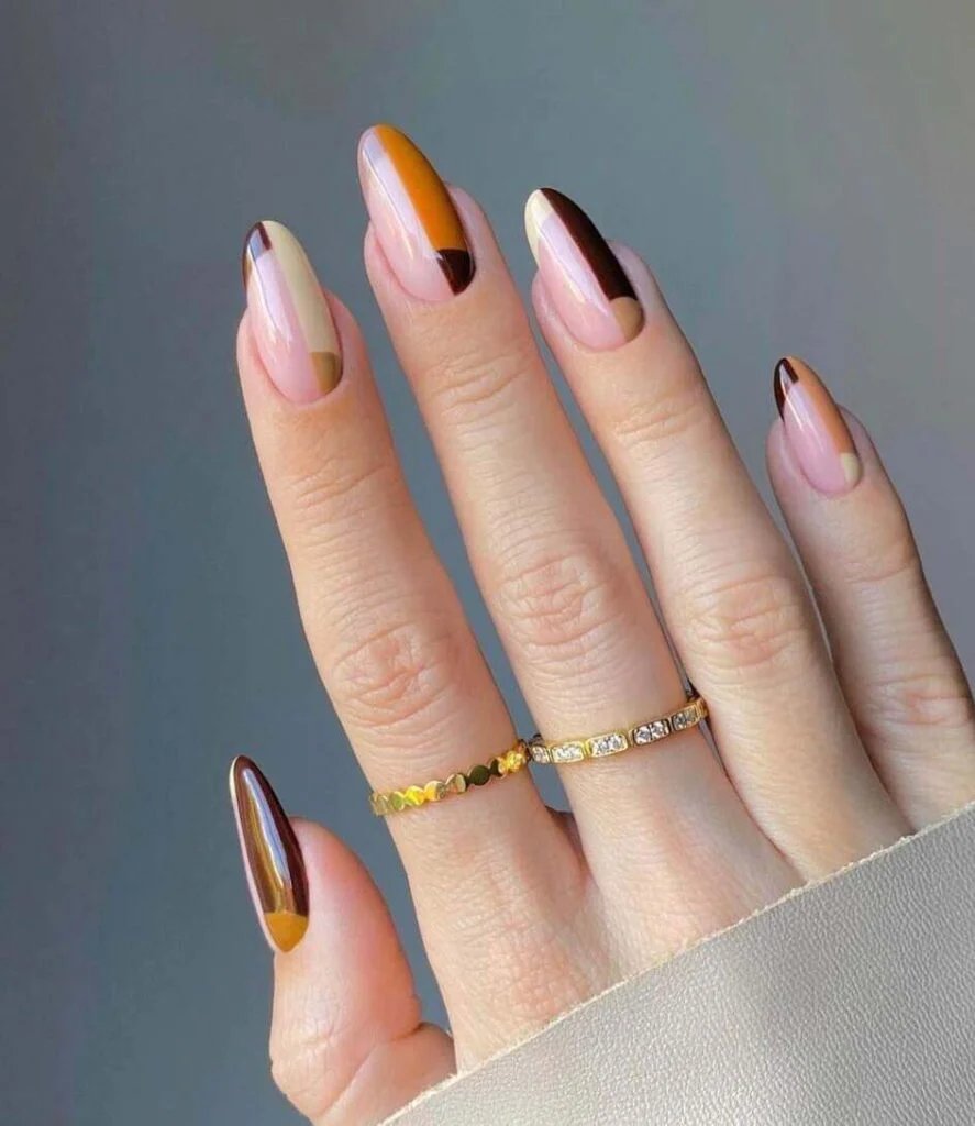 Color Block French Tips