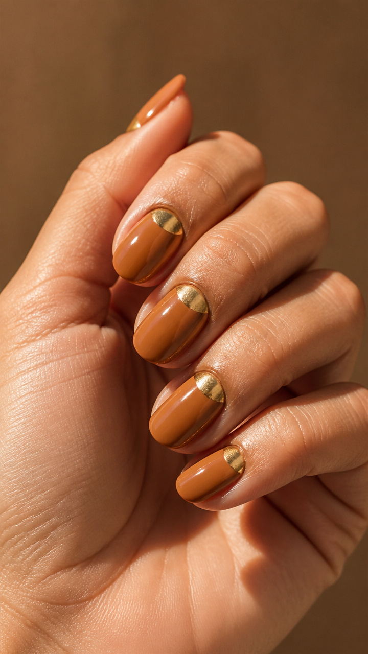 Gilded Caramel Half-Moons