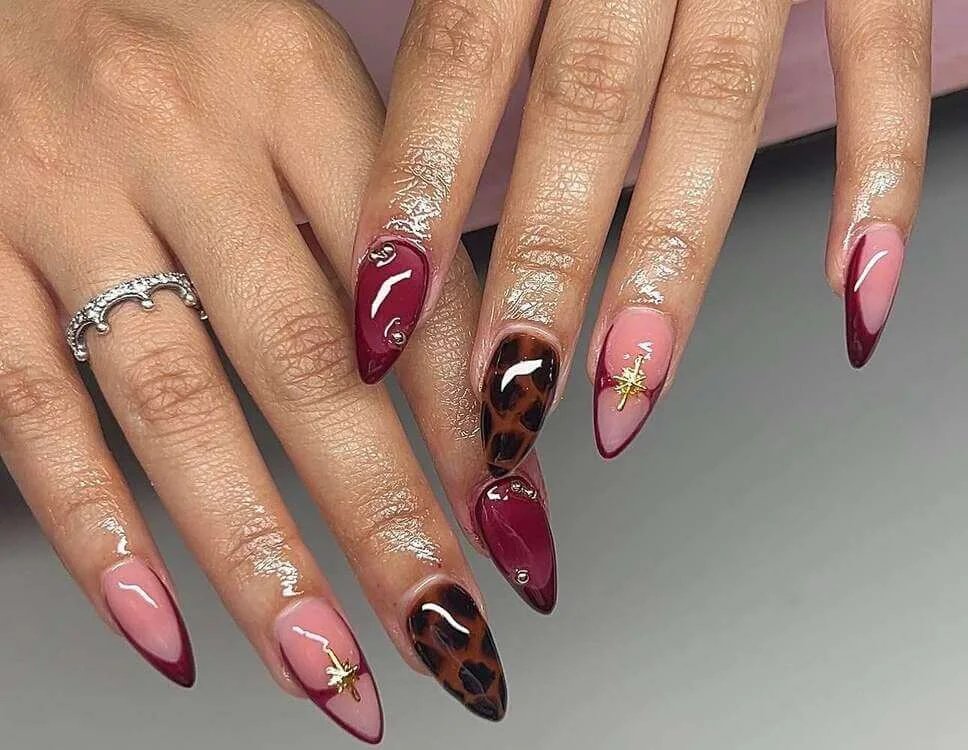 Maroon French with Tortoiseshell
