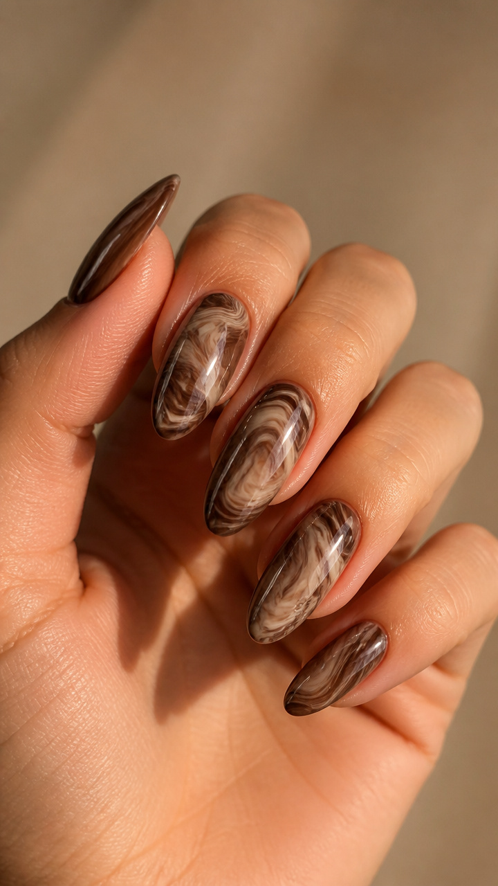 Mocha Marble Elegance