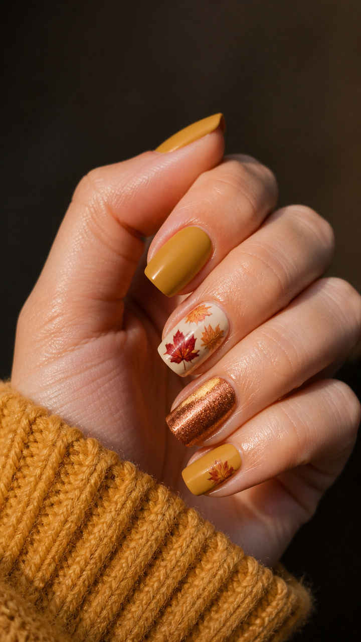 Mustard & Maple Leaf Accents