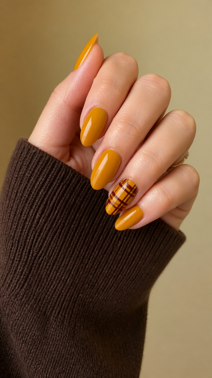 Plaid Perfection Accent Nail