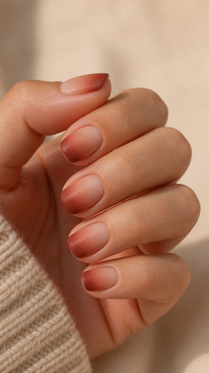 Rust Gradient Over Nude Base