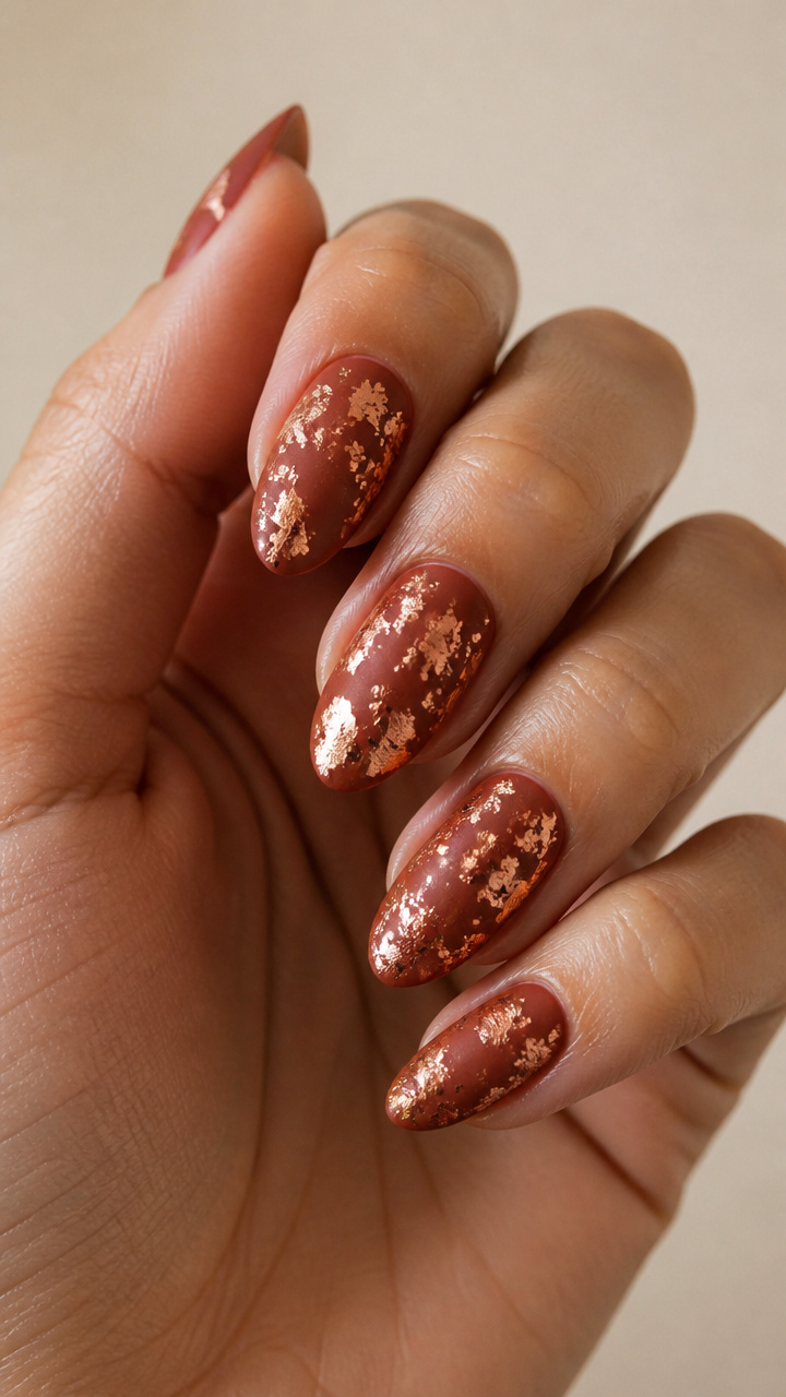 Rust with Copper Foil Flecks